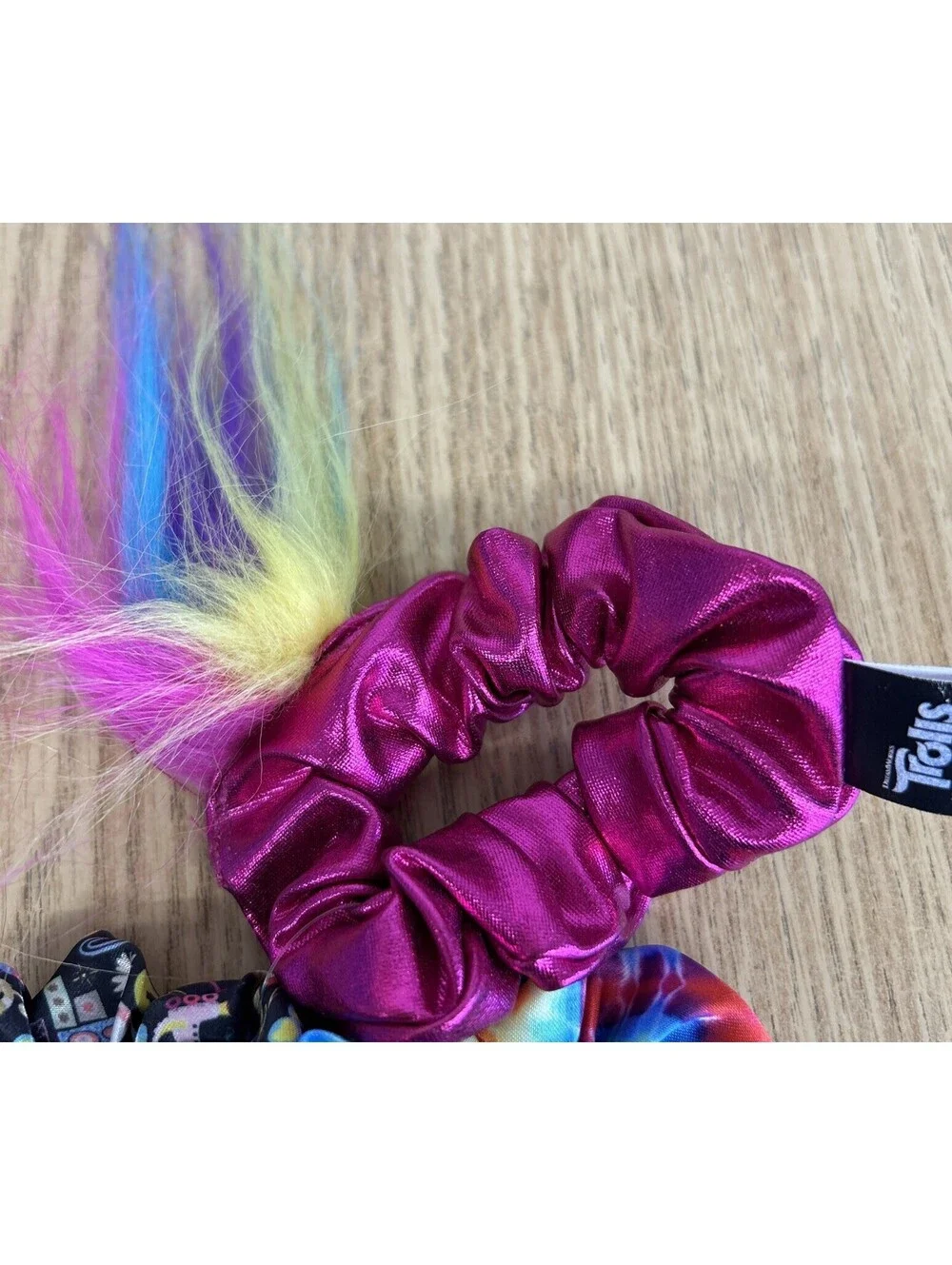 Dreamworks Trolls World Tour Scrunchies. Set Of 3. New Never Used